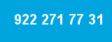 922 271 77 31 922 271 77 31